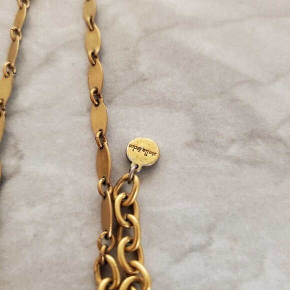 ✨ Stella and Dot Labradorite Artisan Druzy Beaded Stone Pave Rhinestone Pendant - Picture 8 of 16